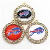 Charms Charms US Football Team Buffalo Dangle Charm DIY Naszyjnik Bransoletka Bransoletka Buttons Sport Biżuteria