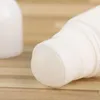 30ml 50ml 100ml Beyaz Plastik Rulo Şişe Doldurulabilir Deodorant Şişe Esansiyel Yağ Parfüm Şişeleri DIY Kişisel Kozmetik Kaplar Qubj