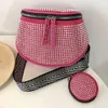 Sacos de cintura Mulheres Strass PU Saco de Peito Pacote de Cintura Bolsas Moda Senhoras Fanny Packs Strap Ombro Crossbody Bolsa Feminina Casual Bolsa 231122