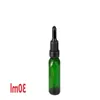 Bouteilles de pipettes de réactif liquide en verre vert compte-gouttes pour les yeux aromathérapie 5 ml-100 ml huiles essentielles bouteilles de parfum en gros gratuit DHL Huwnn