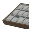 Uhrenboxen 30 Slots Display Halter Holz Verstellbare Kissen Schublade Organizer Schmuck Tablett für Armreif speichert Aufbewahrungskoffer