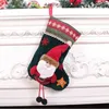 Kerstversiering Sok Kinderen Snoep Zak Cadeau Kerstman Sneeuwpop Sokken Kerstboom Ornament Kous Decoratie voor Huis 231122