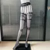 Vintage Siyah Jacquard Pantyhose Kadın Seksi Açık Kasık Tayt Bir Parçalı Jartiyer Kemeri Uyluk Yüksek Çoraplar Fishnet Medias