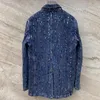 Giacche da donna Moda Giacca di jeans di marca di fascia alta Design originale con paillettes Donna Cowboy famoso di lusso di alta qualità