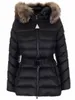 Veste bouffante à ceinture élastique pour femme, Design classique et à la mode, doudoune d'extérieur décontractée, manteau chaud en fourrure à capuche, taille 1 à 4, hiver