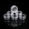 25G Clear Plastic Burs Eyeshadow Nail Polish Powder Cosmetic Jars Cream Bottle Pet Plastic Jar Nude Cosmetic Container CCMBR