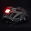 Cykelhjälmar Cykelhjälm Beskabel Riding Safe Helm MicrousB laddning med LED -lampor inbyggda 300mAh Batteri för MTB Road Bicycle J230422