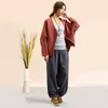 Aktiv byxor Kvinnor Yoga byxa linne Löst bred ben Baggy Bloomer Sweatpant Casual Jogger Running Workout Athletic Trousers Sportkläder