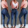 Jeans pour femmes Taille haute Femme pour femmes Y2K Slim Stretch Denim Bodycon Tassel Ceinture Bandage Skinny Push Up Femme Ropa Mujer marque en gros