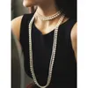 Pendant Necklaces Length: 120cm European And American Pearl Multi-layer Sweater Chain Necklace Women's Long Jewelry Accessoriesgift