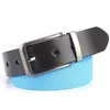 Поясные ленты Nylon Men Elastic Belt Fashion Casual Leather Знаменитая универсальными джинсами Cowskin талия HQ249