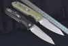 1Pcs M7681 Flipper Folding Knife D2 Stone Wash Blade G10 Handle Ball Bearing Outdoor Camping Hiking EDC Pocket Folder Survival Knives