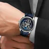 Andere Uhren 2024 PINDU Automatik Mechanisch Herren Europäisch und Amerikanisch Business Casual Drei Augen Einzigartiges Design Luxus LeuchtendL231122