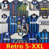 SNEIJDER ZANETTI Classic Inter Retro Soccer Jerseys 1988 1990 91 92 93 Djorkaeff MILITO Baggio Pizarro Djorkaeff ADRIANO MILAN 1994 95 96 97 98 99 قميص كرة القدم