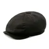 Berretti Autunno e Inverno Caldo Berretto piatto ed Maschio Casual Cappello ottagonale Man Restore Beret Dad sboy 230421