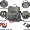 야외 팩 여성 배낭 지갑 다목적 디자인 숄더백 PU 가죽 여행 가방