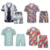 Herenontwerper shirts shirts shorts en t-shirt set heren set tijger print fashion vakantie paar printendesigner t-shirt casual korte mouw jurkshirt xxl xxxl