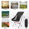 Camp Furniture Portable Folding Camping Chair Outdoor Moon Chair Collapsible Foot Stool For Hiking Picnic Fishing Chairs Seat Tools 230421
