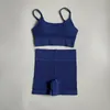 Yoga Outfit Naadloze yogaset gym met shorts crop top sportbeha dames 2-delig hardloopoefening fitnesspak 231121