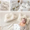 Almofadas travesseiros de bebê bonito dos desenhos animados urso oliva coreano bordado algodão respirável travesseiro infantil 230422