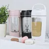 Vattenflaskor USB Electric Protein Shaker Bottle Portable 1200mAh Uppladdningsbar Blender Cup Multianurpose 650 ml Mixing Cups for Fitness Workout 231122