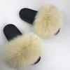 Summer Children Fox Fur Slippers Ladies PVC Fur Tisters Flip Flops for Women Girls Tisters 231007