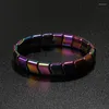 Strand Moda Wave Hematite Energy Bracelets Men Nature colorido Double Magnetic Health Mulheres perdem peso jóias