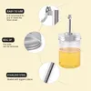 Storage Bottles 2 Pieces Jar Oil Spout Lid Pour Dispenser Regular Mouth With Caps Compatible Mason