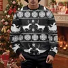 Herren Hoodies Big Tall Sweatshirts Männlich Weihnachten Lustiges Design Langarm Sweatshirt Mit Teildruck Kapuzenlos Große Winterkleidung