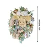 Decoratieve bloemen Highland vee koe kop krans charmes hangers kunstmatige slinger ornament kerstcadeau voor binnentuin