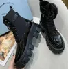 Women Rois Martin Boots Inspirowane wojskiem nylonowa torebka butów butowych przymocowana do paska na kostki luksusowe projektant