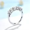 結婚指輪Kuololit 1.5ct 585 14K 10K女性用ホワイトゴールドリング