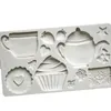 Baking Moulds Afternoon Tea Pot Biscuits Silicone Mold Fondant Cake Decorating Mould Clay Sugarcraft Chocolate Baking ToolKitchenware 230421