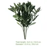 Decorative Flowers Olive Branches Fake Stems Silk Leaves Greenery Spray Plants Artificial Arrangement Flowerleaf Branch Fruits Tree Bouquet