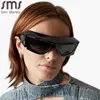 Солнцезащитные очки Стимпанк Негабаритный Y2K CULOS DE SOL NOVA MULHER HOMENS 2000GLASSES S PUNK CULOS DE SOL LUXO FEMININO UV400 Тонн de Sol Oculos J230422