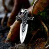 Pendentif Colliers Beier 2023 Design 316L Acier inoxydable Viking Sword Celtic Odin Vegvisir Modèle pour hommes Cool Bijoux Boyfriend