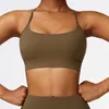 Yoga Outfit Durable Dos Ouvert Gym Soutien-Gorge Femmes Sports Fitness Top Sexy Support Moyen Scoop Entraînement Entraînement Gilet Push Up Running