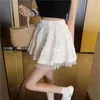 Skirts Kawaii White Mini Skirt Women Black Harajuku Cute Fluffy Skirts Lolita Aesthetic Emo Alt Korean Fashion Y2k Clothes Streetwear P230422