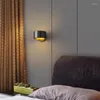 Lâmpadas de parede Lâmpada de vidro Lâmpada de mármore nórdico Nicho de Parede Luz LED de cama inteligente para o quarto argola de chicote