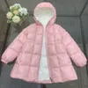 Moncl2023High-End-Kinderkleidung, Mädchen-Daunenjacke, Kinder-Designerkleidung, Weihnachtsgeschenk, rosa Daunenjacke, Simbakids, Größe 110–160 cm