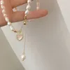 Pendant Necklaces Korean Style Fashion Imitation Pearl Necklace For Women Love Girls Ladies Jewelry Accessories Gifts 2023