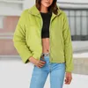 Vestes Femmes Veste d'hiver pour femmes polyvalente solide pull de sport à manches longues fermeture éclair revers flou cardigan lâche chaud manteaux en peluche