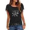 Dames T-shirts 2023 Mode Wachten Paardrijden Print Vrouwen T-shirt Meisje Paardensport Minnaar Tops