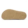 Chinelos Toe Cap Homens Metade Sapatos Anti-Skid Cozinha Leve Eva Slides Confortáveis Sandálias Masculinas Atacado Drop