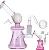 Hookahs mini dab riggar downstem perc vatten bongs hårda glas vattenrör röker vattenrör unik oljebong med 14 mm skål