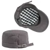 Ball Caps Wuaumx Casualne kapelusze wojskowe dla mężczyzn kobiety Flat Top Spring Summer Army Solid Sun Hat Regulble Kapeluz 230421