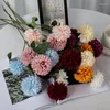 Decorative Flowers Table Tennis Chrysanthemum Wedding Hall Living Room Decoration Flower 3 Balls Dandelion Scallion Simulation