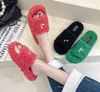 Internet Celebrity Woolen Slipper Women's Outdoor Wear New Outdoor Super Populära ins fashionabla tofflor