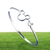 whole Bangle silver Bangle Bracelet mouse shape Women cute girl Whole Pr factory store promotion3540131