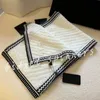 Fashion Designer Scarf Knit Rhinestone Letters C Scarf Women Men Winter